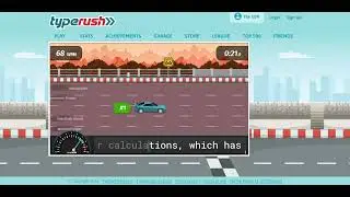 Be swift in typing with Typing master's typerush.
