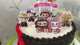 Kue tart viral labubu vs bendera palestina
