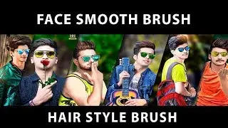 Download Face Smooth & Hair Style Brush For Photoshop