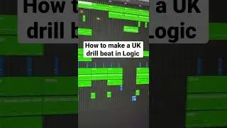 How to make a UK drill beat in Logic Pro X #shorts