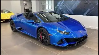 2020 Lamborghini EVO Spyder in Blu Lemans