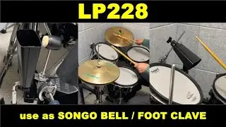 Foot clave and Songo bell using LP228 cowbell . #cowbell