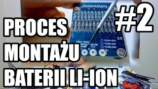 Bateria li-ion za 450zł do roweru elektrycznego - lutowanie BMS i przewodów