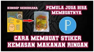 CARA MEMBUAT DESAIN LABEL MAKAN RINGAN MUDAH DAN SIMPEL