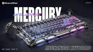 New Arrival | GravaStar Mercury Mechanical Keyboard | 75% Layout | Beauty in Form, Built to Perform