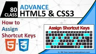 How to Assign Html Shortcut Keys to TextBox and Controllers - Advance Web Designing Full Course