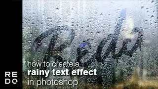 How!? to Create a Realistic Rainy Text Effect in Photoshop | #Photoshop #Tutorial