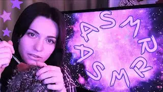 ASMR / Fluffy Mic Scratching with Gentle Whispers / Mic brushing