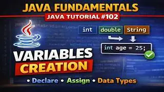 2️⃣ Java Variables Explained — Types, Declaration & Initialization | 