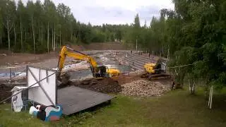 Окуловский слаломный канал строится