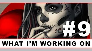 WIWO #9: Sugar Skull Girl with Moth Tattoo Art