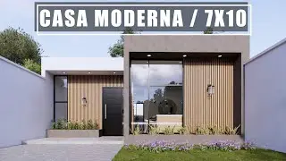 TE SORPRENDERÁ ESTA CASA HERMOSA DE 7X10 MODERNA DE UNA PLANTA