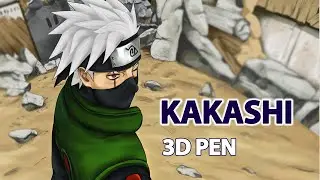 3D PEN ART | HATAKE KAKASHI | NARUTO | КАК НАРИСОВАТЬ ХАТАКЭ КАКАШИ 3D РУЧКОЙ | НАРУТО