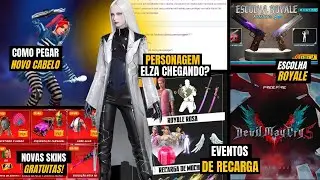 PACOTE  ANITTA GRÁTIS, PERSONAGEM ELZA CHEGANDO, DEVIL MAY CRY DIA 11| NOVIDADES FF| AGENDA SEMANAL