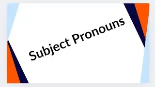 Basic English Grammar Lesson 👉👉👉 Subject and object Pronouns/