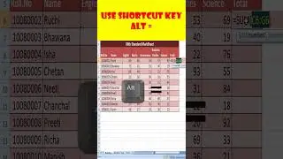 Shortcut makes Excel easier. #excelShortcut#exceltricksandtips #exceltutorial