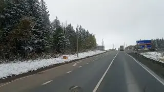 Трасса М5 Первый Снег В Горах И Его Последствия. Загрузка Металла. КамАЗ 4308