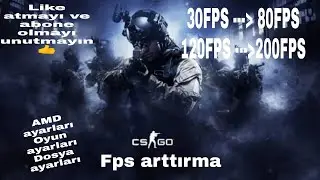 CSCİLERE ÖZEL CSGO FPS ARTIRMA VİDEOSU 2020! (AMD AYARLARI-OVERCLOCK-OYUNİÇİ AYARLAR)