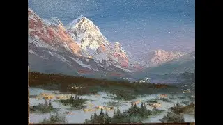 Рисуем ночь Draw the night  Vugar Mamedov Oil Painting Painting for beginners