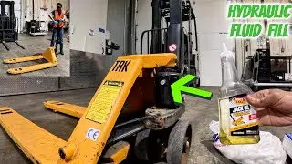 How to add Hydraulic Fluid/ Oil to a Manual Pallet Jack Without Professional Training I DIY