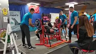 Tsyrenschikov Alexey RAW bench press 220kg@120+kg. New juniors record of St.Petersburg!