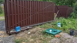 Ворота откатные монтаж