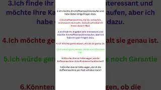 Fragen höflich formulieren, Kaffeemaschine kaufen,B1/ B2 Brief schreiben