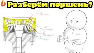 Поршень и Stuffing box двигателя Sulzer 11RT-flex 96C. Вскрываем, перебираем, инспектируем.