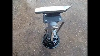 Подставка для НАКОВАЛЬНИ. Собрана  из трубы и автомобильного диска. Super anvil.