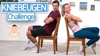 ab Primarstufe | KNIEBEUGEN CHALLENGE mit Sessel | Wie viel schaffst du? | Beinkrafttraining Kinder