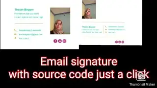 Quick Email signature with source code