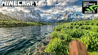 RTX 3060 Ti Destroying Minecraft 4K Shaders! 512x Texture Pack + Snow to Village Biome Test