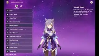 Keqing voice-over: When It Rains  (Genshin Impact eng)