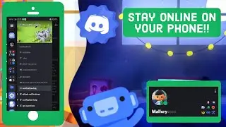 How to stay online on discord 24/7 while watching youtube or playing games!