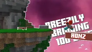 Minecraft | 100 blocks in a row: Breezilybridging