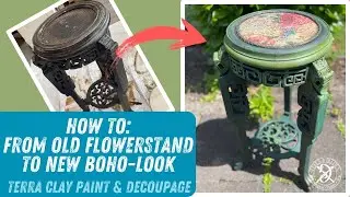 HOW TO: Transform an old flower stand into a Chic BOHO Look masterpiece with Dixiebelle & WoodUbend