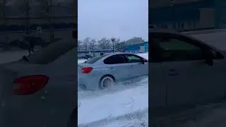 Subaru Wrx. Sakhalin winter.