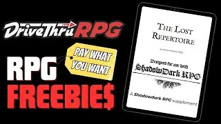 RPG Freebies: The Arcane "Lost" Repertoire - A Shadowdark RPG Magical Supplement (PWYW)