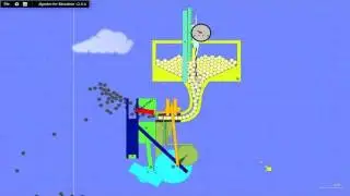 Phun / Algodoo - 4 Stroke/1 Cylinder Engine - No Scripts