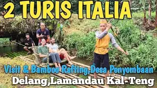 Exploring Sungai Bamboo Rafting Dgn 2 Turis Italia,Desa Penyombaan#exploring#rafting #bamboo#shorts