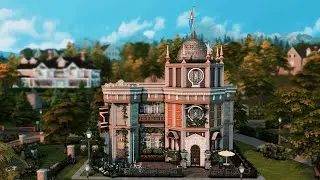 Copperdale Library 📚 The Sims 4 - Stop motion speed build (No CC)