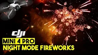 Best Backyard Fireworks Show in U.S.A. 4K!! 🎆🧨DJI Mini 4 Pro Night Mode #dji #djimini4pro #drone
