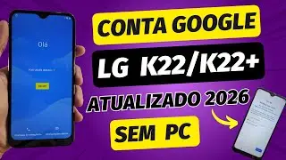 REMOVER CONTA GOOGLE LG K22 E K22 PLUS ATUALIZADO 2024 ANDROID 10 SEM PC NOVO MÉTODO SEM ERROS