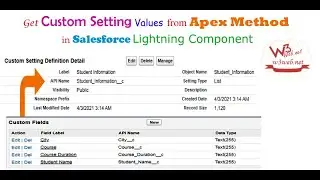 Get all values from List Custom Setting Using Apex Class Method in Lightning Component Salesforce