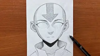 How to draw aang The Last Airbender | step-by-step drawing