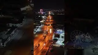 Lefkoşa gece drone çekimi
