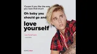 makna lagu LOVE YOURSELF