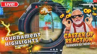 19 KILLS BOOYAH IN ESPORTS PREMIER SERIES😱 CASTER OP REACTION ON MY TEAM PERFORMANCE ❤️//FREE FIRE