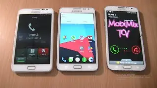 Incoming call & Outgoing call &Alarms at the Same Time Samsung Galaxy Note 1 Android 7+Note 1+Note 2