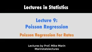 9.9 Poisson Regression: The Model For Rate Data (what is an offset?)